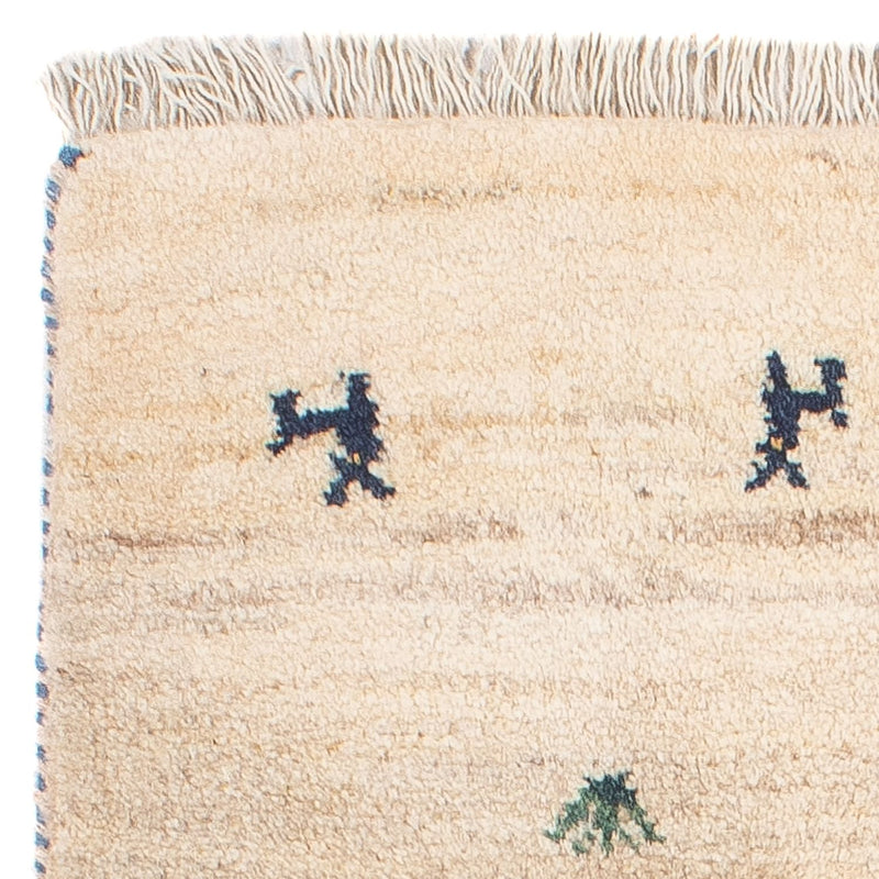 Dywan Gabbeh - perski - 60 x 40 cm - beżowy