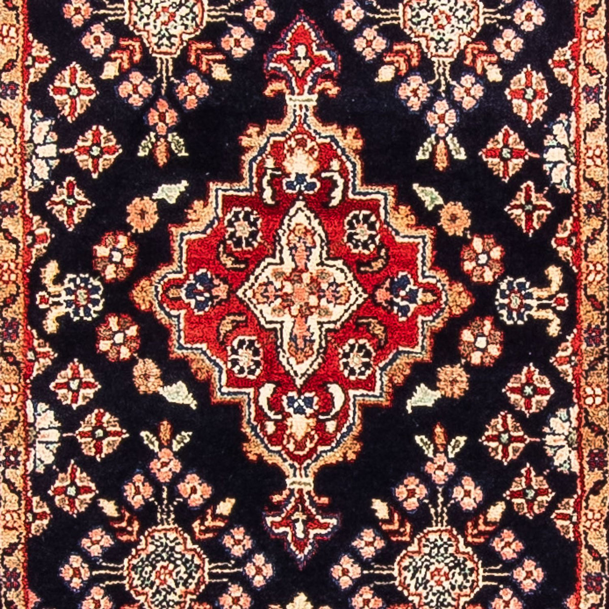 Biegacz Dywan perski - Klasyczny - 382 x 80 cm - ciemnoniebieski