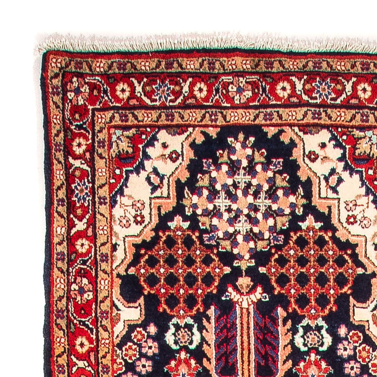 Biegacz Dywan perski - Klasyczny - 377 x 85 cm - ciemnoniebieski