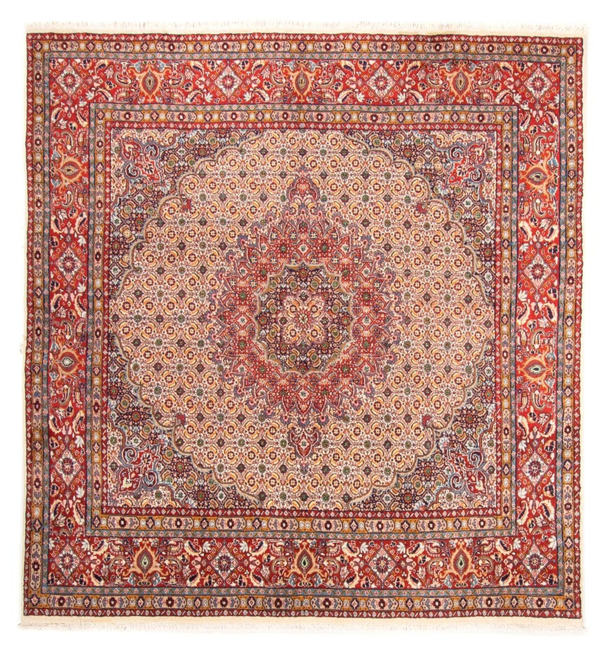 Dywan perski - Klasyczny kwadratowy  - 198 x 193 cm - beżowy