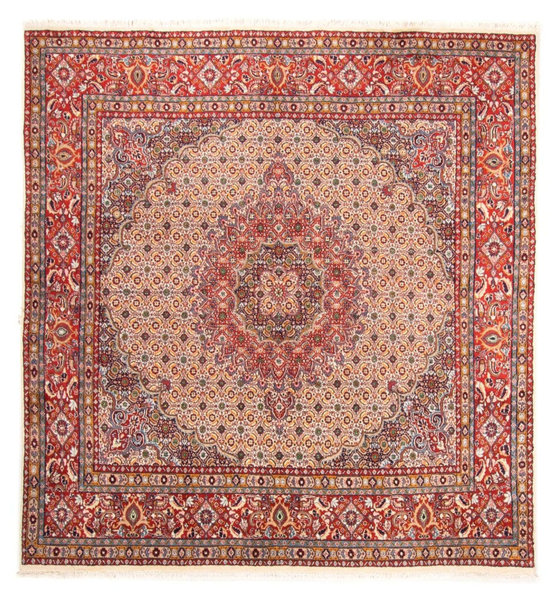 Dywan perski - Klasyczny kwadratowy  - 198 x 193 cm - beżowy