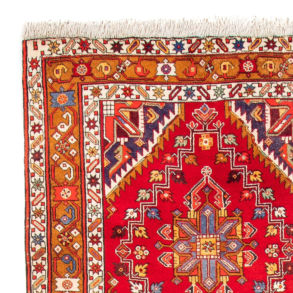 Perski dywan - Nomadyczny - 307 x 122 cm - czerwony