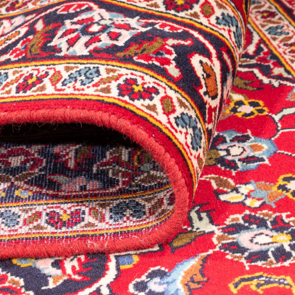 Biegacz Dywan perski - Keshan - 312 x 100 cm - czerwony