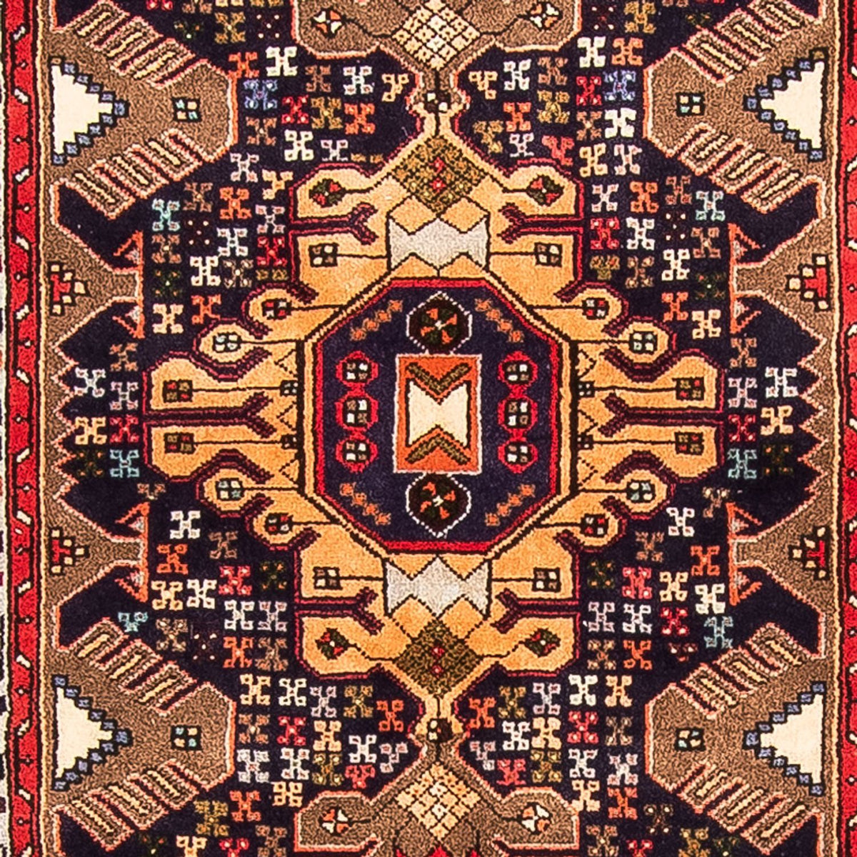 Biegacz Perski dywan - Nomadyczny - 385 x 85 cm - ciemnoniebieski