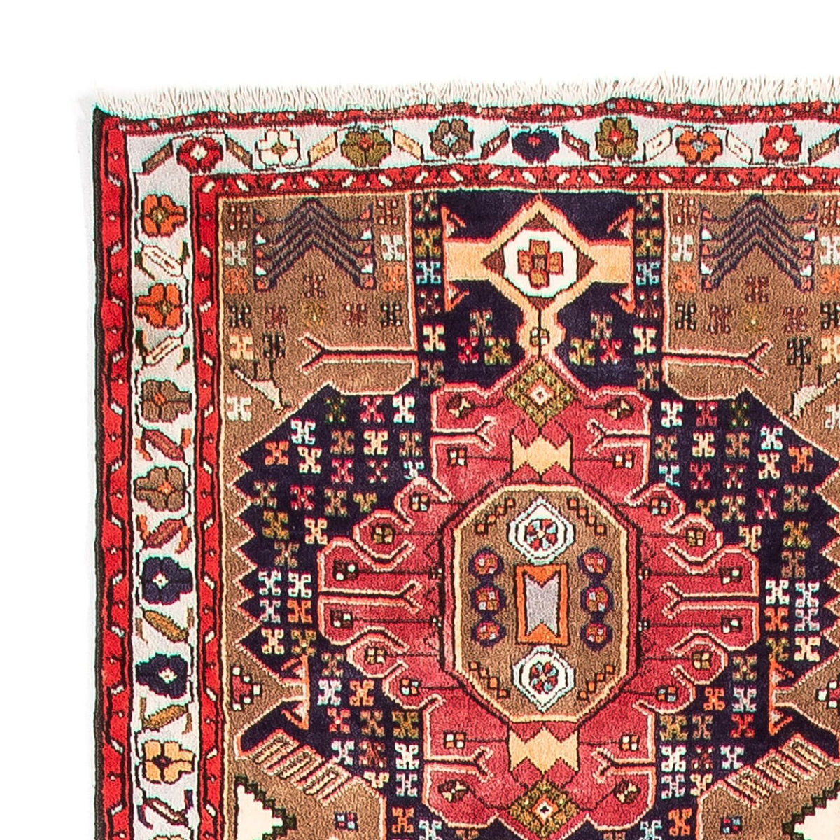 Biegacz Perski dywan - Nomadyczny - 385 x 85 cm - ciemnoniebieski