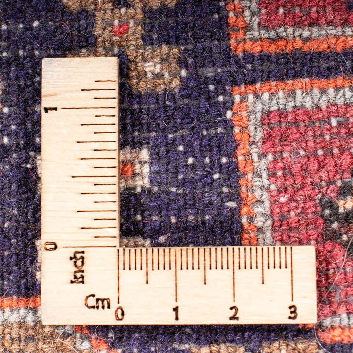 Biegacz Perski dywan - Nomadyczny - 385 x 85 cm - ciemnoniebieski