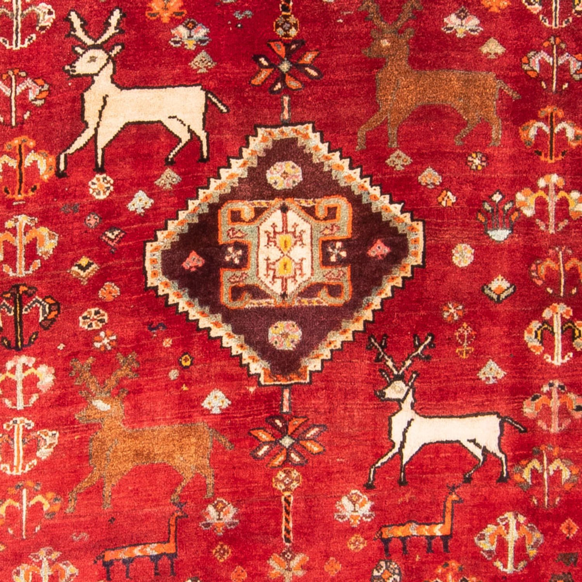 Perski dywan - Nomadyczny - 174 x 115 cm - czerwony