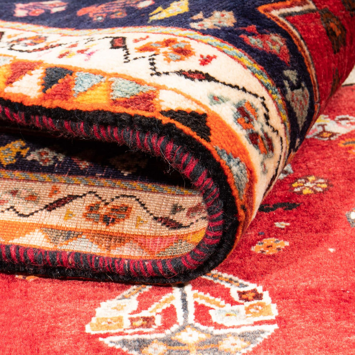 Perski dywan - Nomadyczny - 174 x 115 cm - czerwony