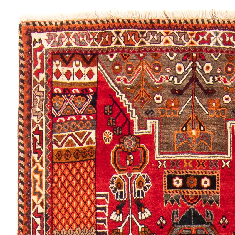 Perski dywan - Nomadyczny - 165 x 100 cm - czerwony