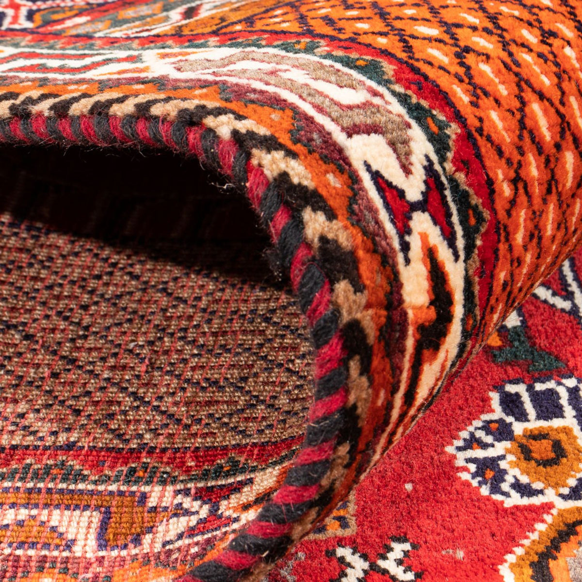 Perski dywan - Nomadyczny - 165 x 100 cm - czerwony