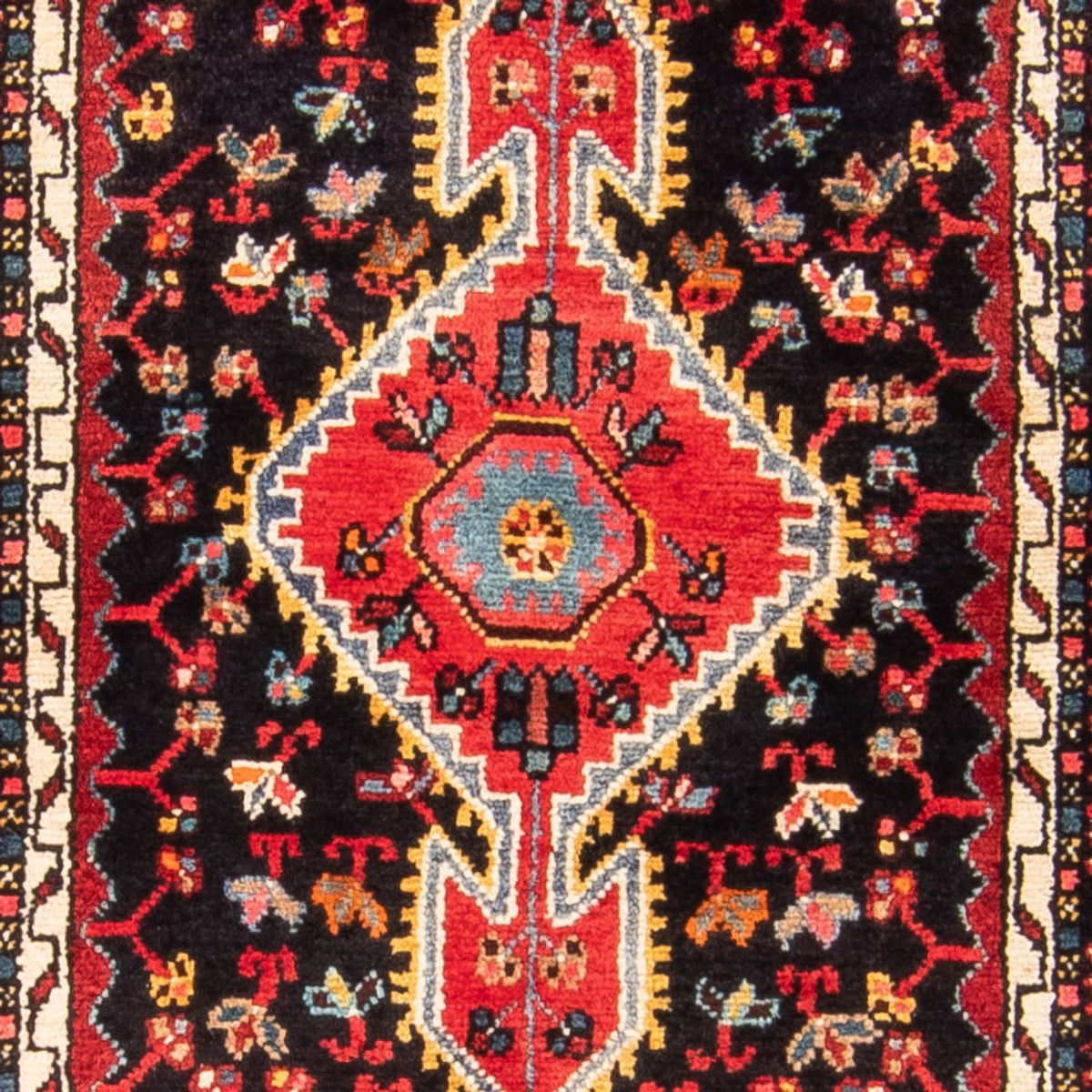 Perski dywan - Nomadyczny - 164 x 102 cm - ciemnoniebieski