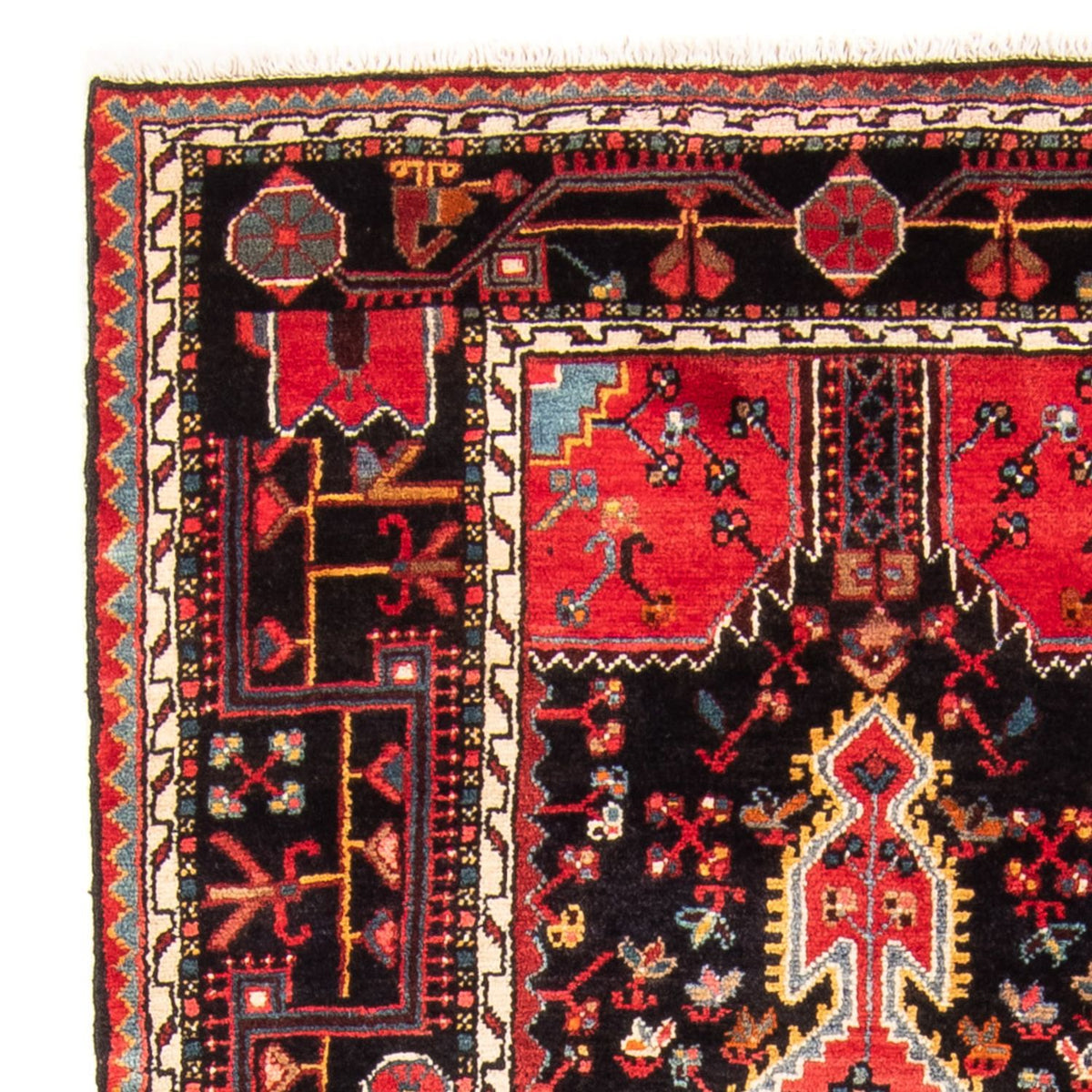 Perski dywan - Nomadyczny - 164 x 102 cm - ciemnoniebieski