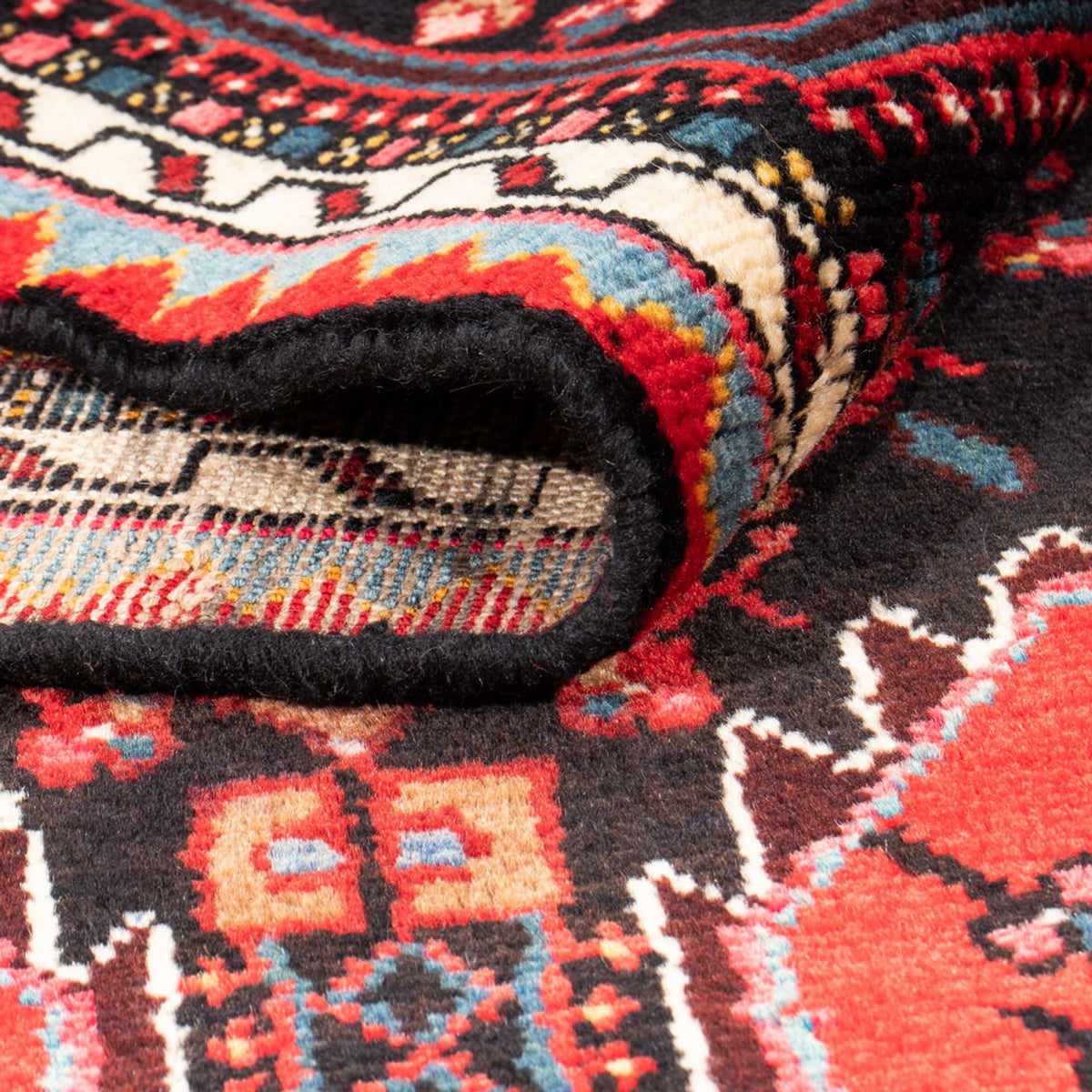 Perski dywan - Nomadyczny - 164 x 102 cm - ciemnoniebieski