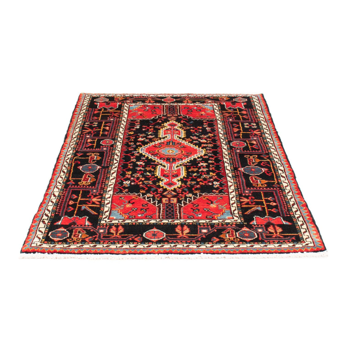 Perski dywan - Nomadyczny - 164 x 102 cm - ciemnoniebieski