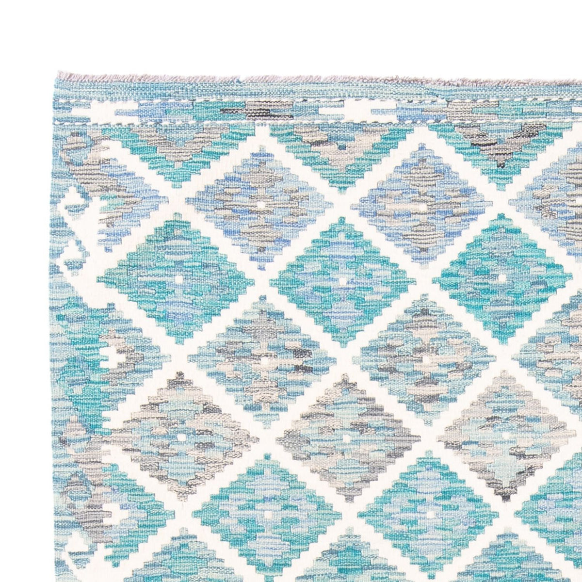 Dywan Kelim - modny - 241 x 183 cm - wielokolorowy