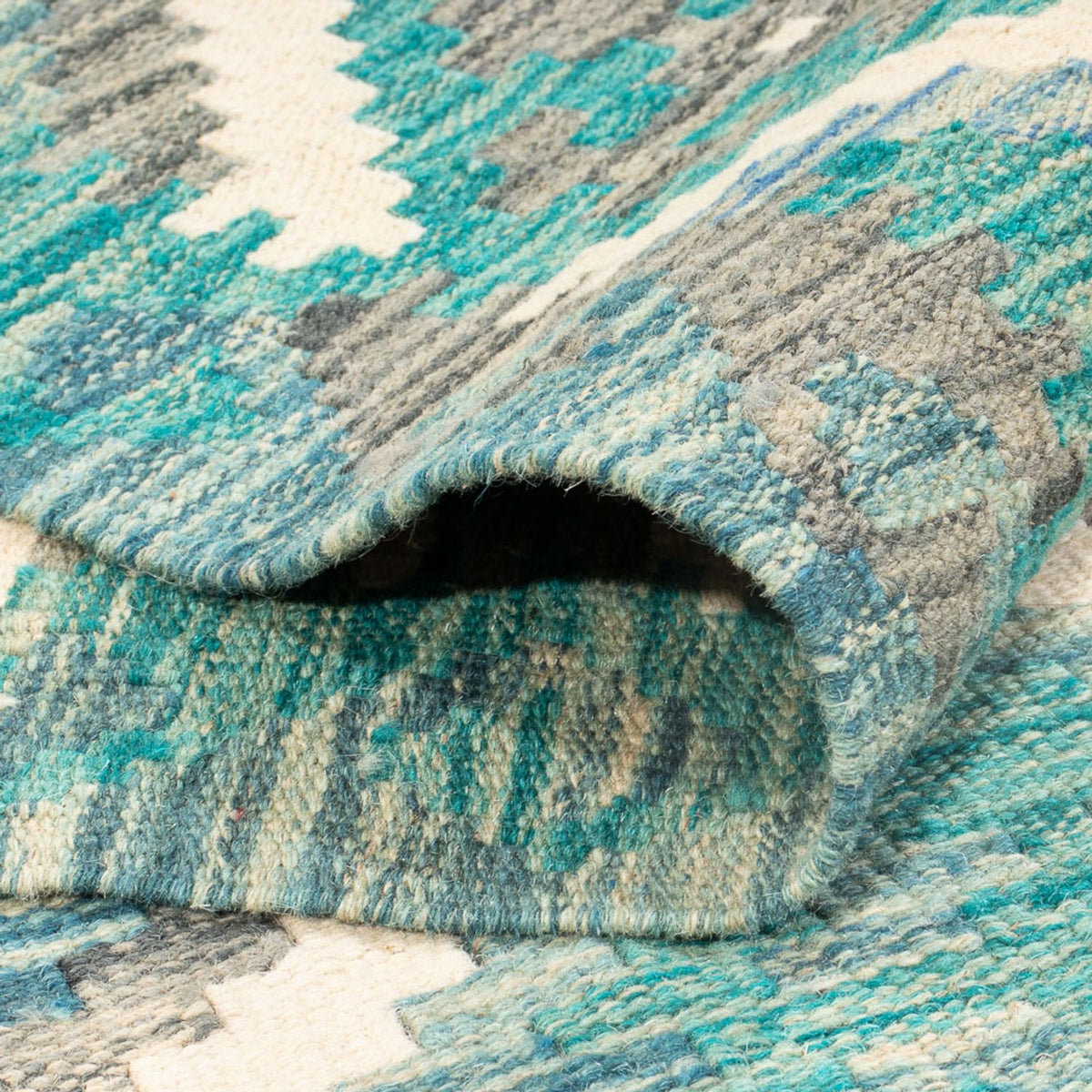 Dywan Kelim - modny - 241 x 183 cm - wielokolorowy