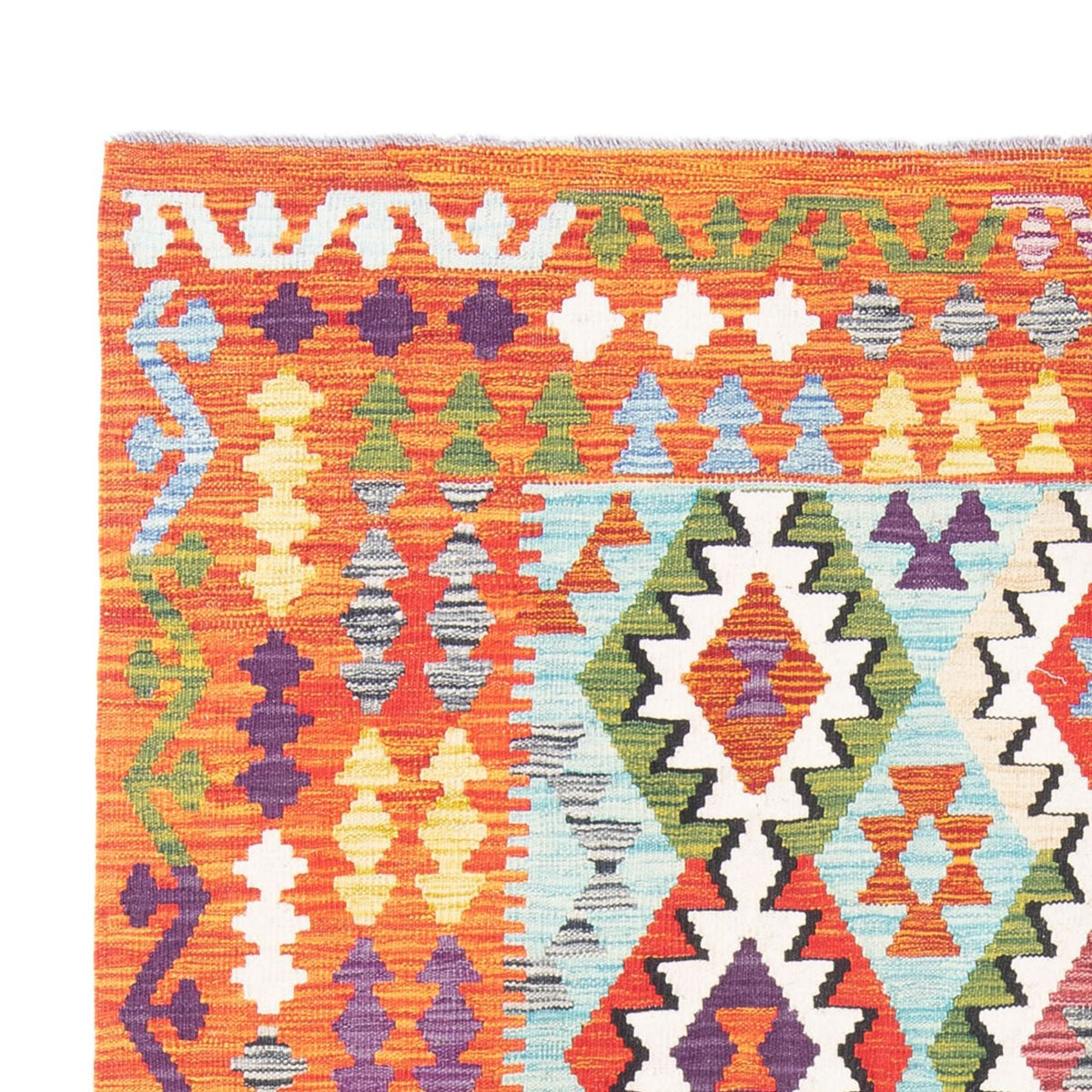 Dywan Kelim - Splash - 247 x 176 cm - wielokolorowy