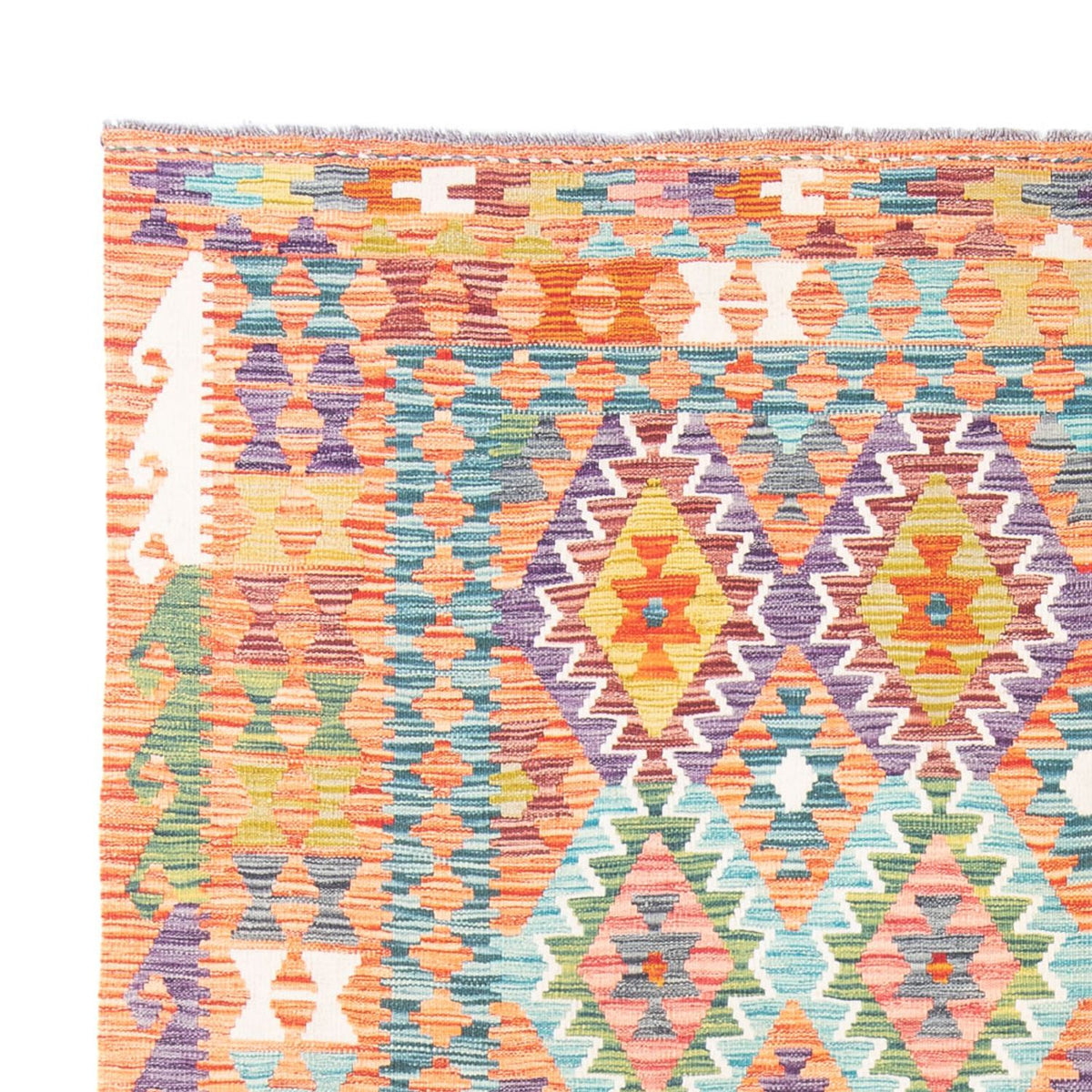 Dywan Kelim - Splash - 248 x 200 cm - wielokolorowy