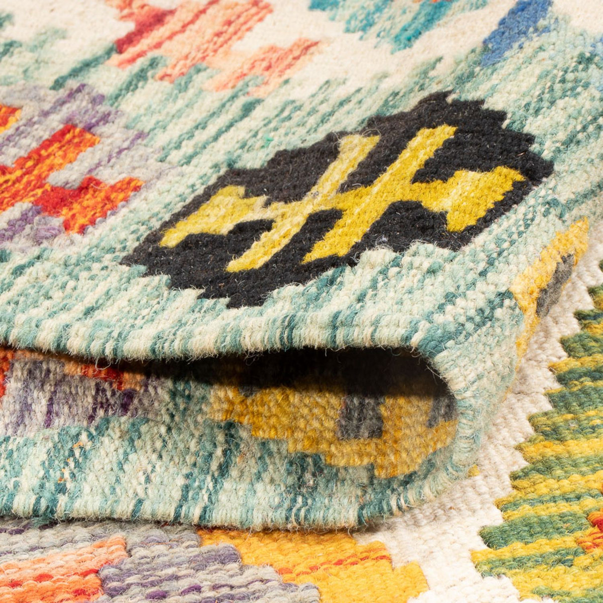 Dywan Kelim - Splash - 182 x 126 cm - wielokolorowy