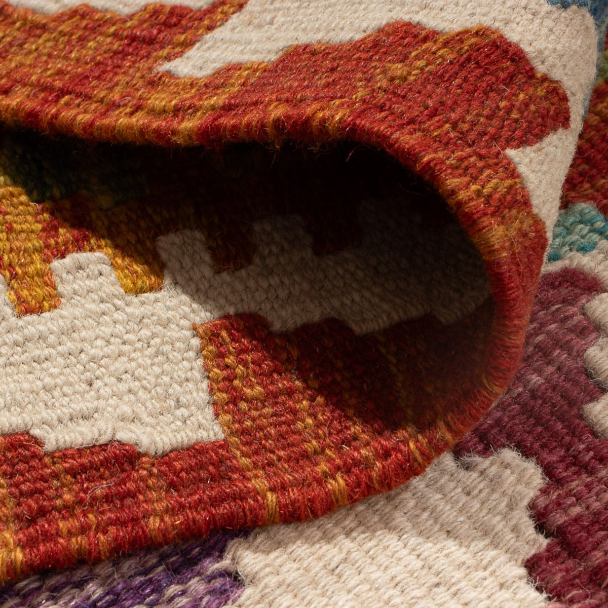 Dywan Kelim - Splash - 166 x 119 cm - wielokolorowy