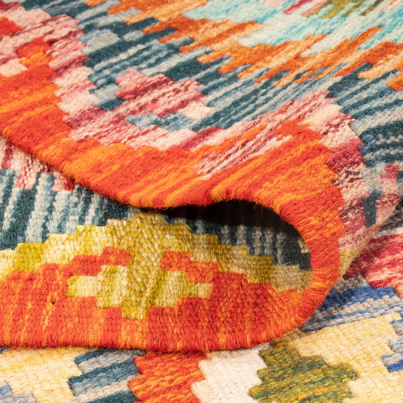 Dywan Kelim - Splash - 197 x 162 cm - wielokolorowy