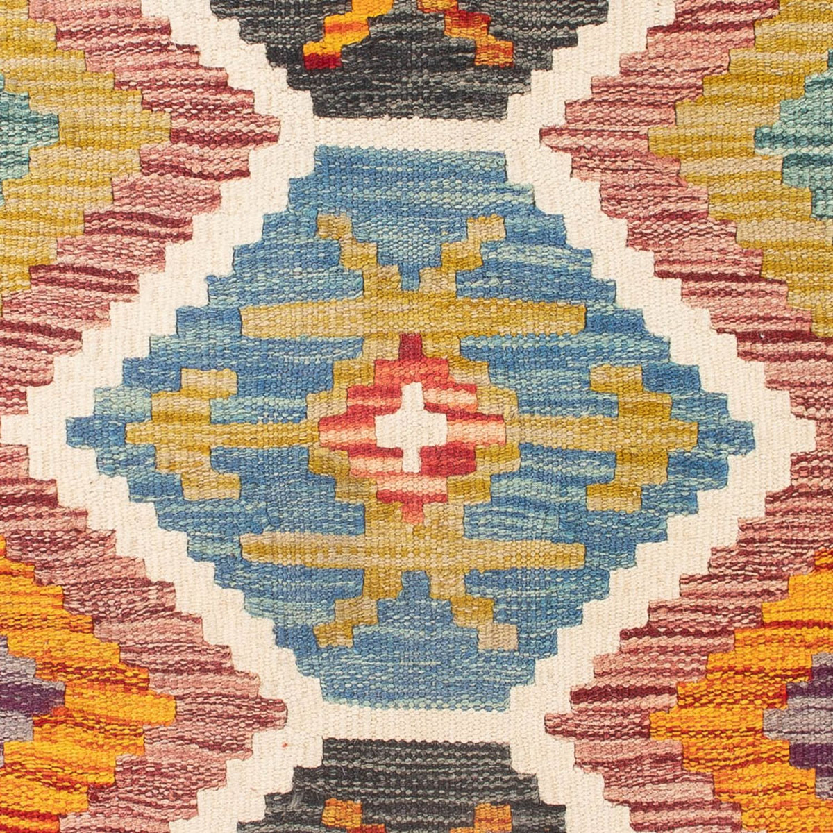 Dywan Kelim - Splash - 92 x 63 cm - wielokolorowy
