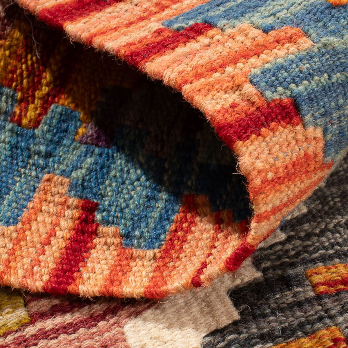 Dywan Kelim - Splash - 92 x 63 cm - wielokolorowy