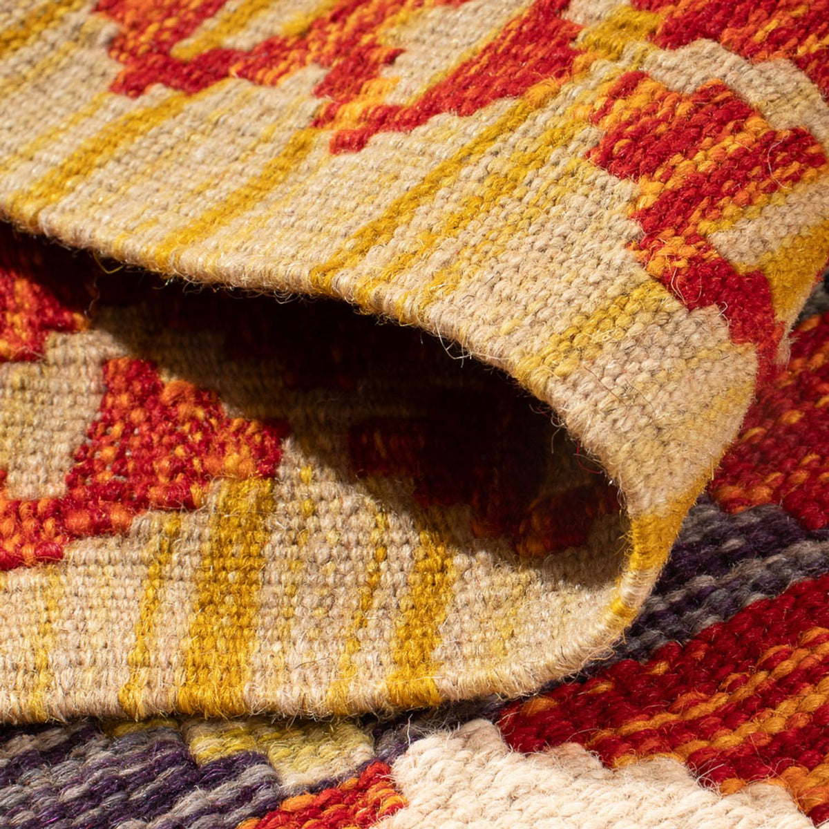 Dywan Kelim - Splash - 87 x 60 cm - wielokolorowy