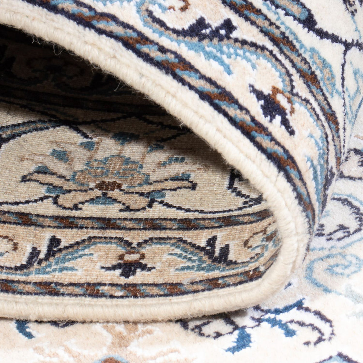 Dywan perski - Nain - 206 x 144 cm - kremowy