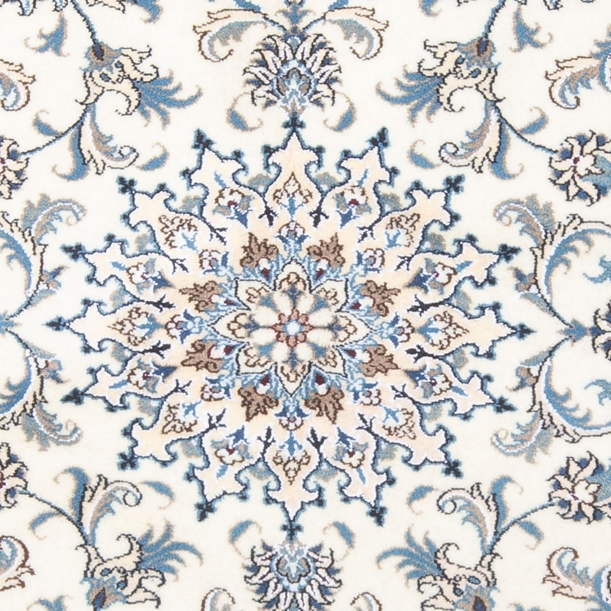 Dywan perski - Nain - 194 x 147 cm - kremowy