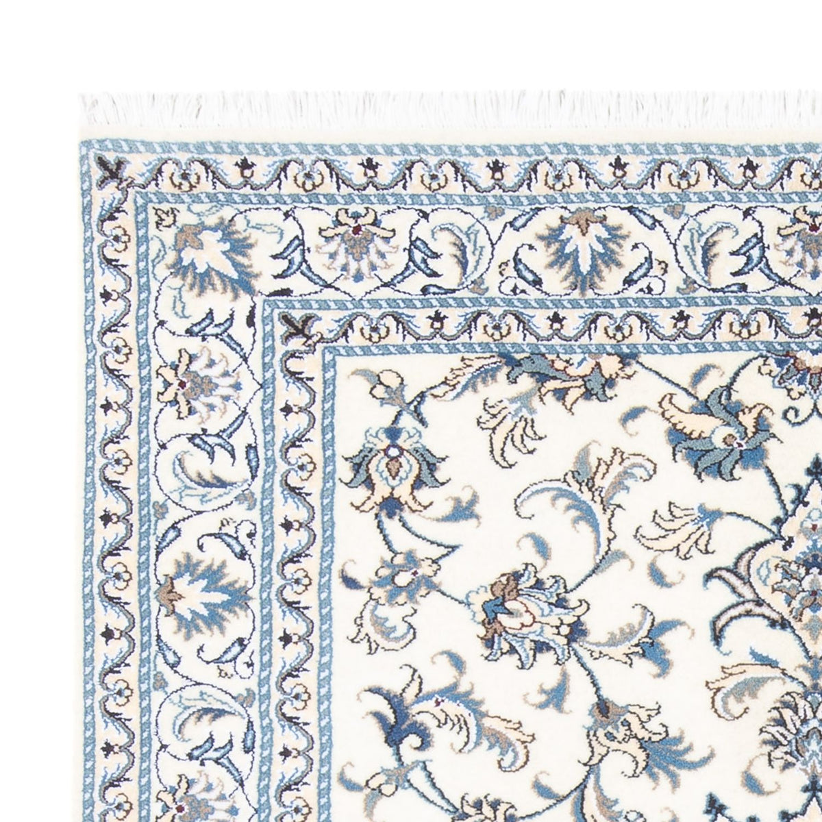 Dywan perski - Nain - 194 x 147 cm - kremowy