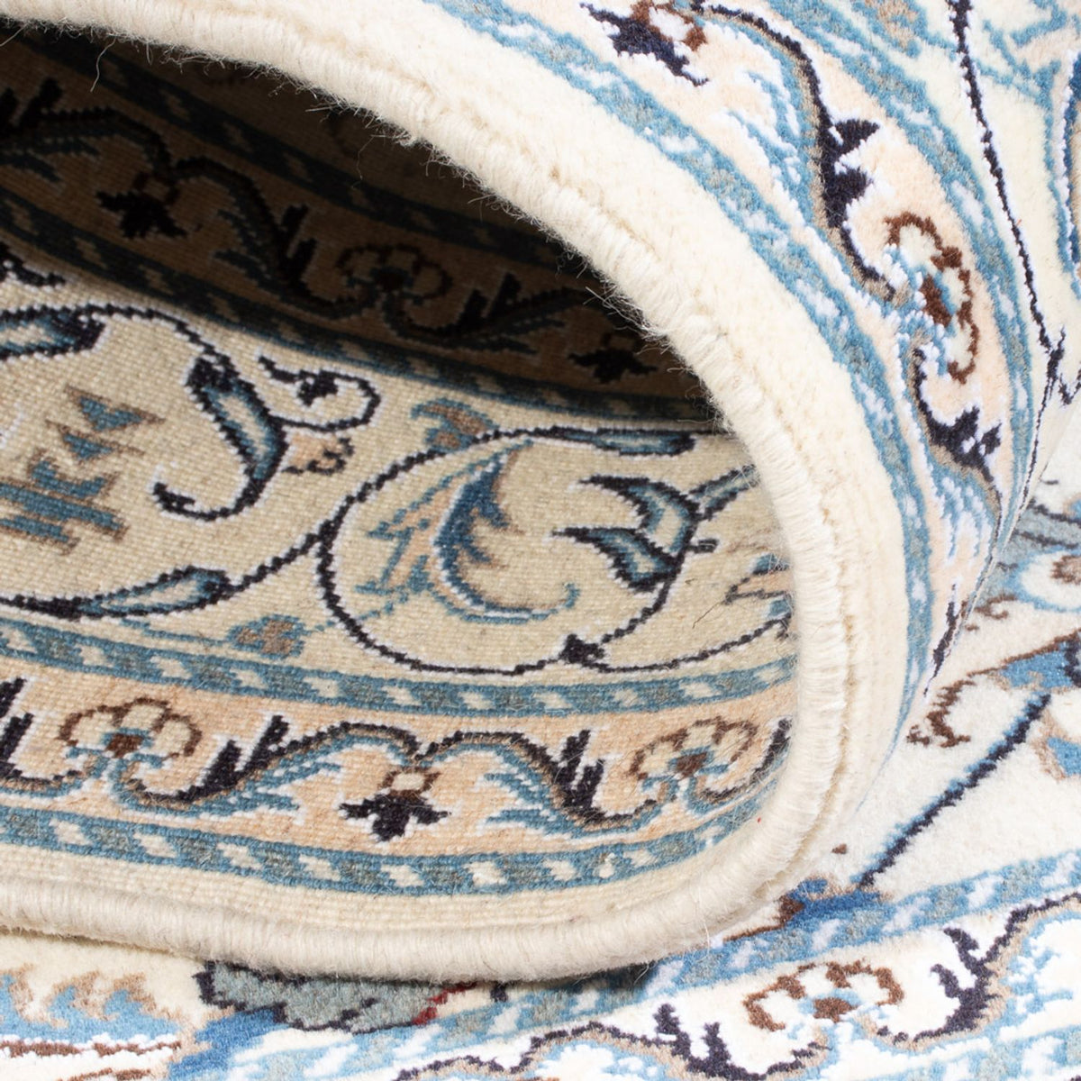 Dywan perski - Nain - 194 x 147 cm - kremowy