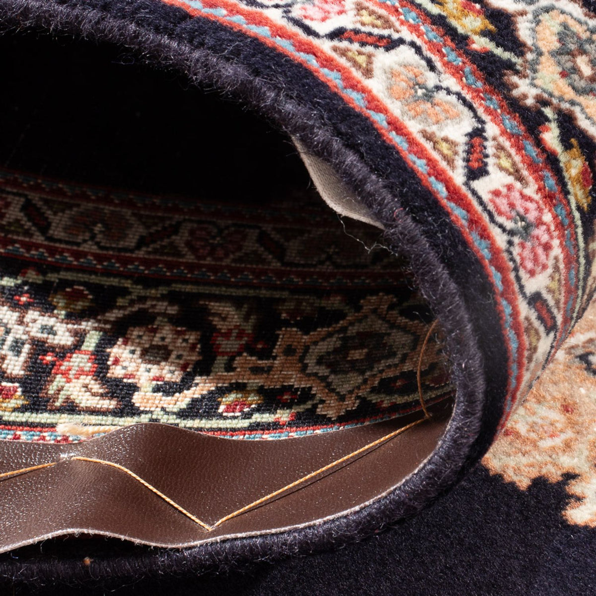 Dywan perski - Tabriz - Królewski - 142 x 75 cm - ciemnoniebieski