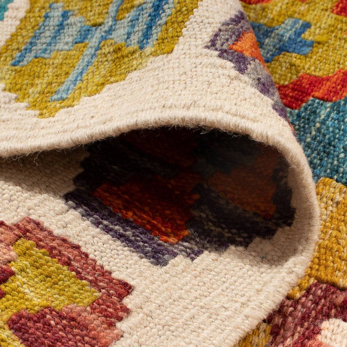 Dywan Kelim - Splash - 143 x 104 cm - wielokolorowy