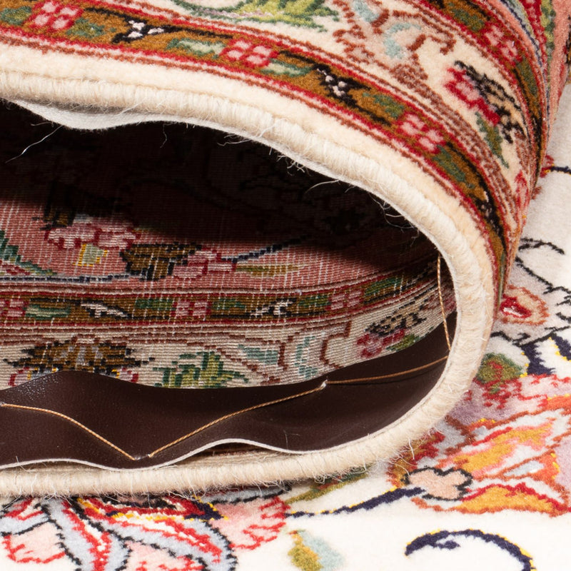 Dywan perski - Tabriz - Królewski - 302 x 200 cm - kremowy