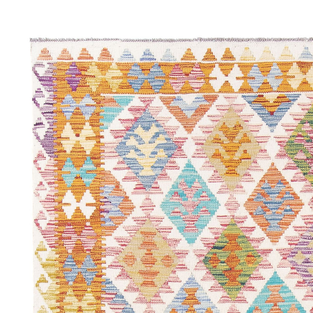 Dywan Kelim - Splash - 291 x 198 cm - wielokolorowy