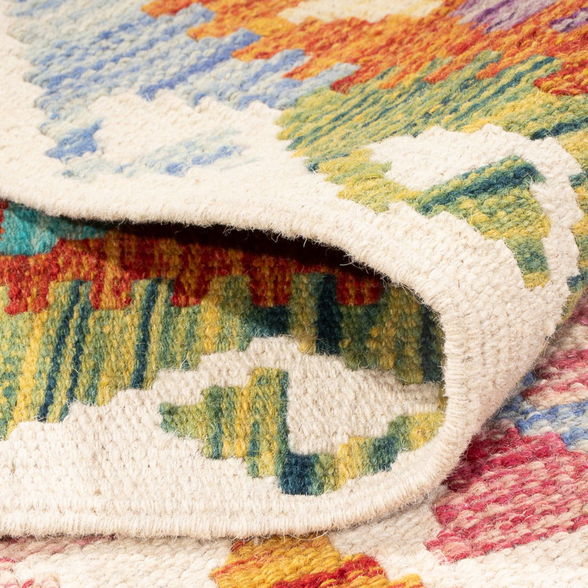 Dywan Kelim - Splash - 291 x 198 cm - wielokolorowy