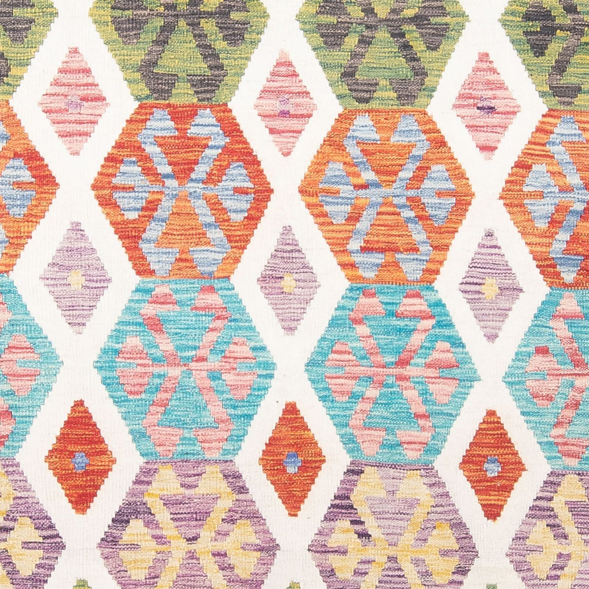 Dywan Kelim - Splash - 305 x 203 cm - wielokolorowy