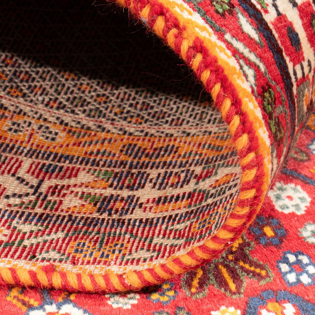 Perski dywan - Nomadyczny - 252 x 155 cm - czerwony