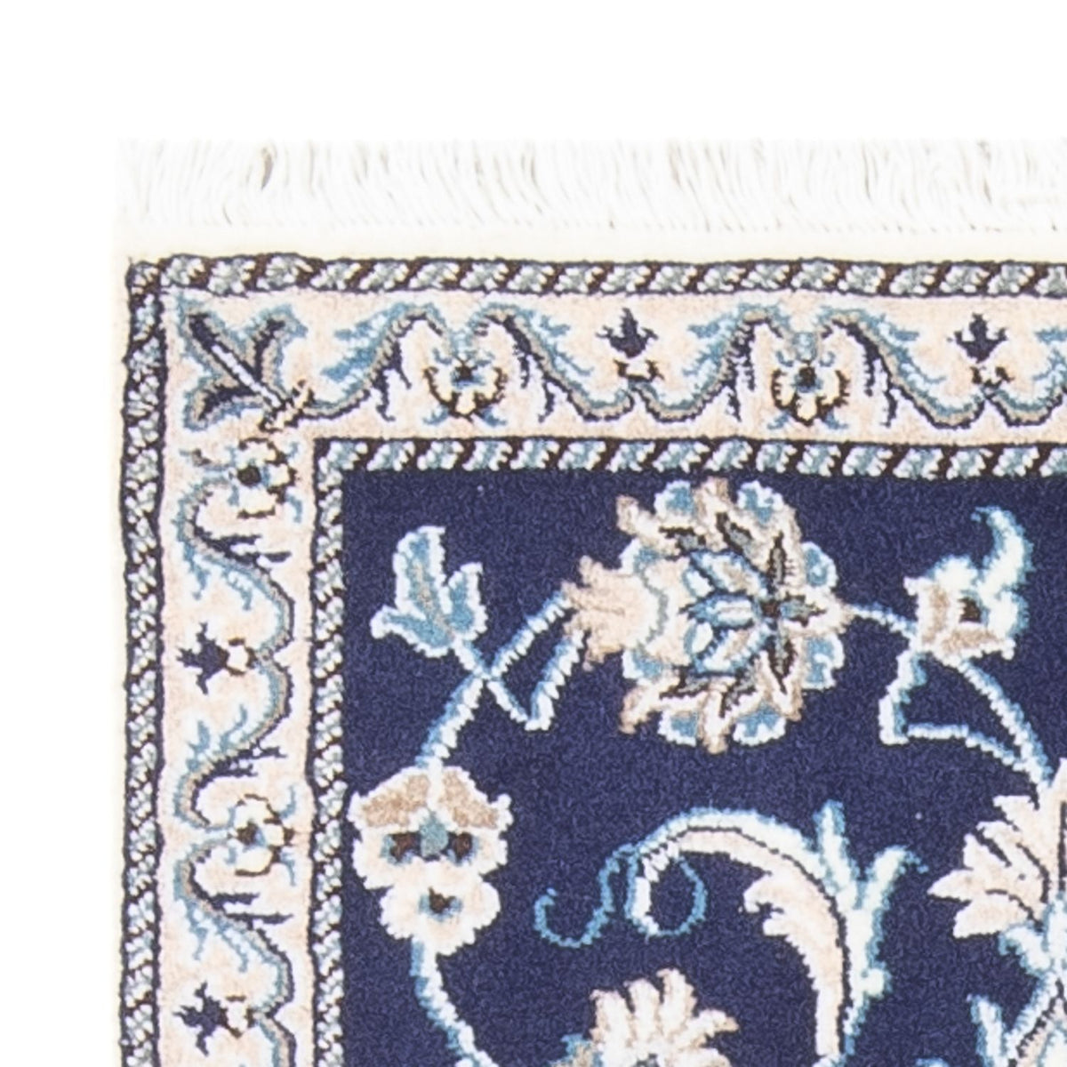 Dywan perski - Nain - 137 x 71 cm - ciemnoniebieski