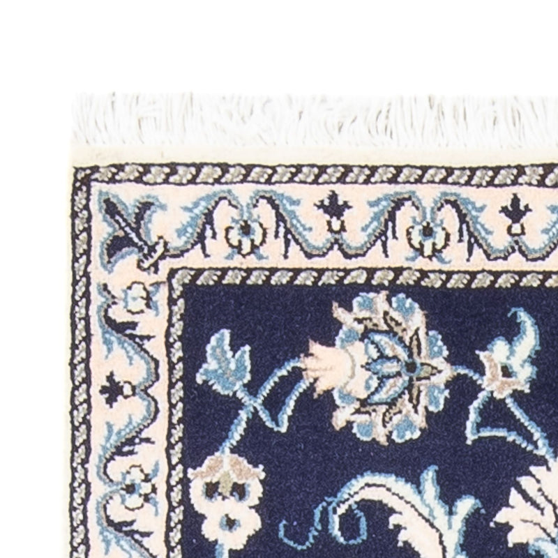 Dywan perski - Nain - 134 x 67 cm - ciemnoniebieski