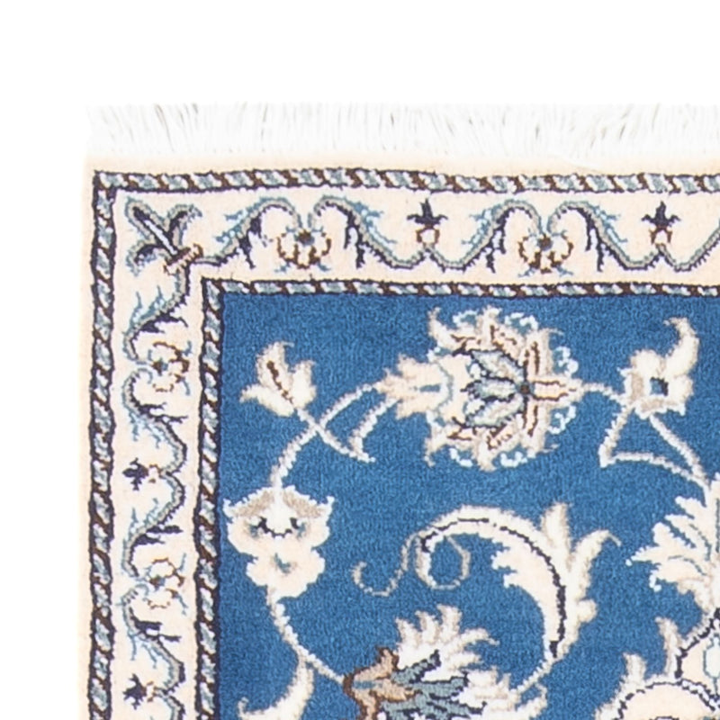 Dywan perski - Nain - 137 x 69 cm - niebieski