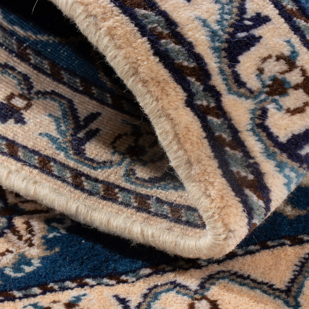 Dywan perski - Nain - 137 x 69 cm - niebieski