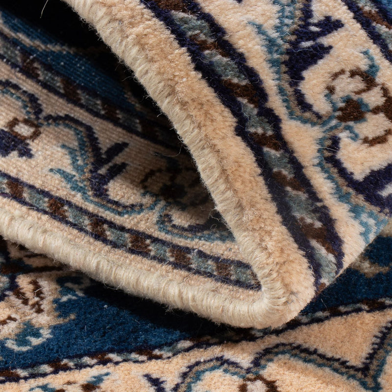 Dywan perski - Nain - 137 x 69 cm - niebieski