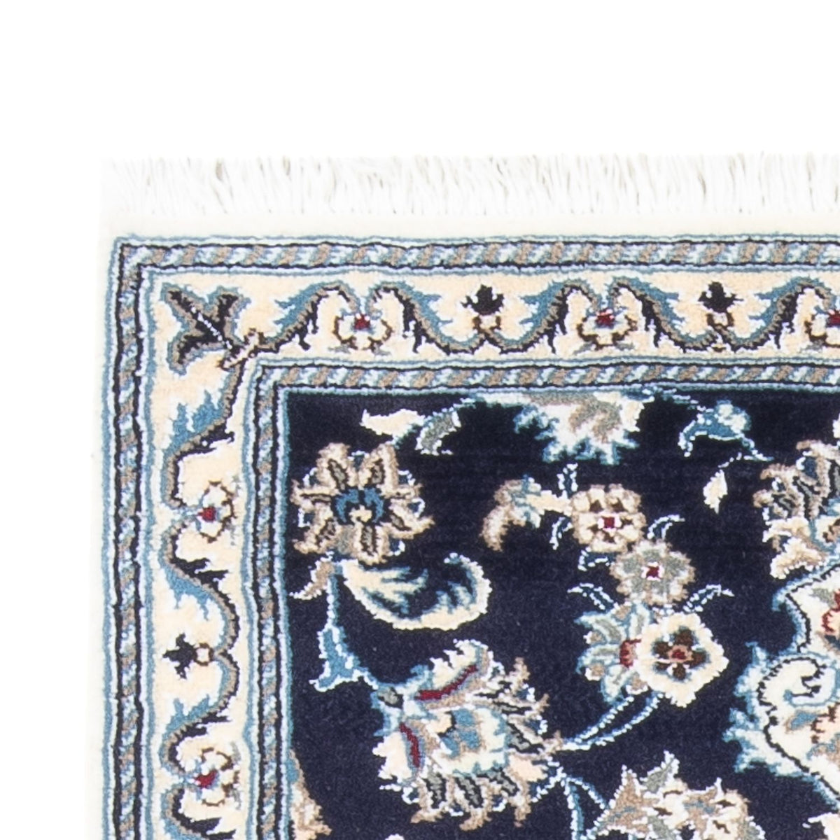 Biegacz Dywan perski - Nain - 190 x 79 cm - ciemnoniebieski