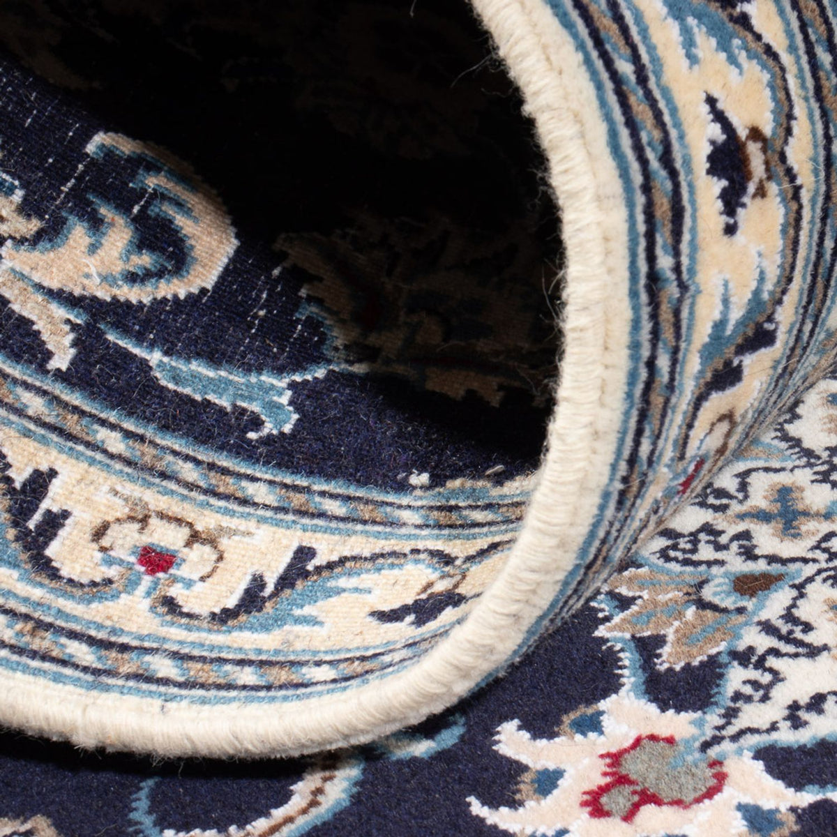 Biegacz Dywan perski - Nain - 190 x 79 cm - ciemnoniebieski