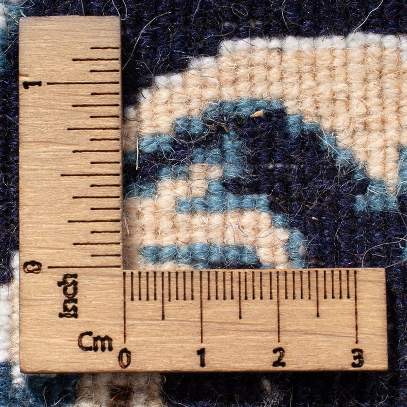 Biegacz Dywan perski - Nain - 190 x 79 cm - ciemnoniebieski