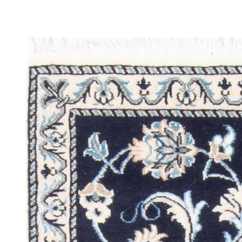 Dywan perski - Nain - 137 x 67 cm - ciemnoniebieski