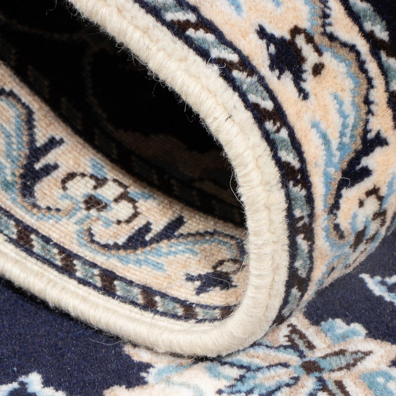 Dywan perski - Nain - 137 x 67 cm - ciemnoniebieski