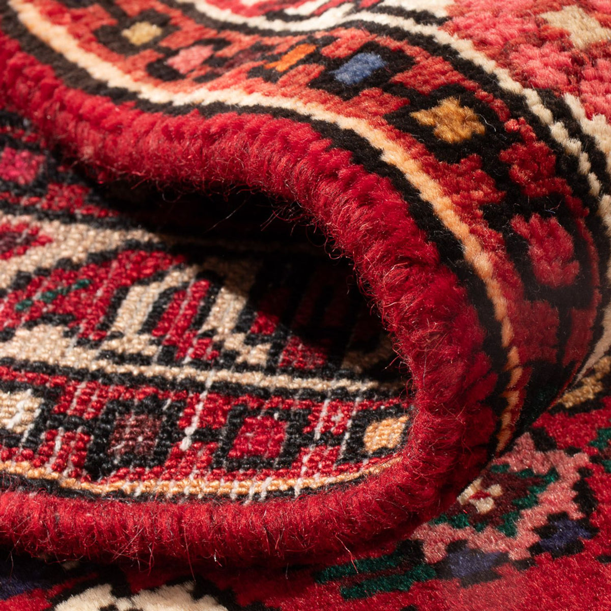 Perski dywan - Nomadyczny - 128 x 82 cm - ciemna czerwień